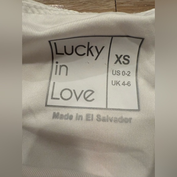 Lucky In Love Lace Track Tank - Picture 4 of 5
